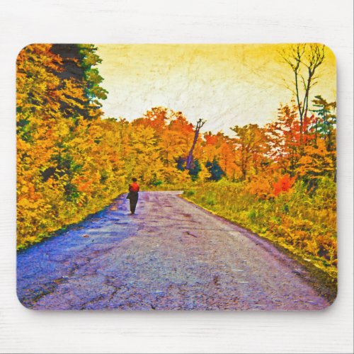 Autumn Stroll Mouse Pad