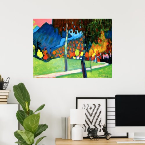 Autumn Study in Oberau by Kandinsky Poster