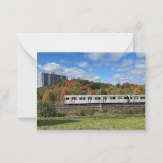 Autumn Subway Note Card