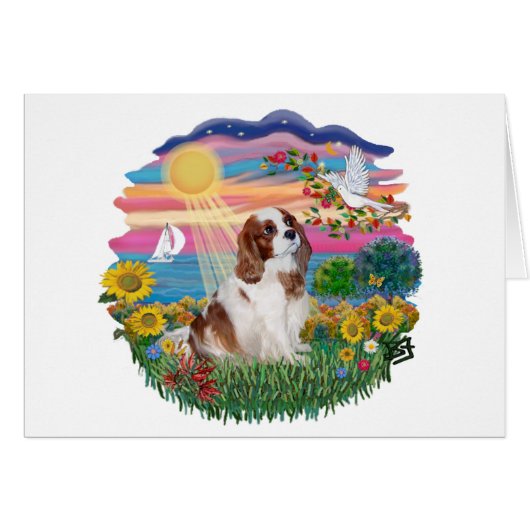Autumn Sun - Blenheim Cavalier Cards (Front Horizontal)