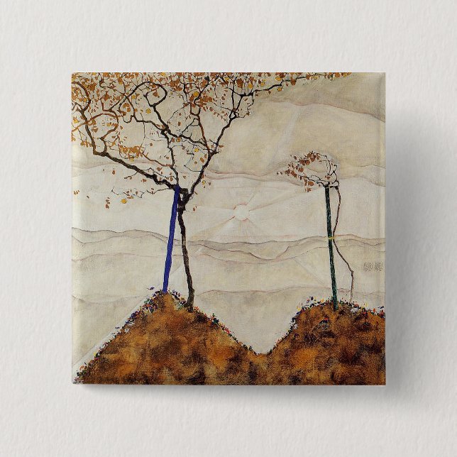 Autumn Sun Pinback Button (Front)