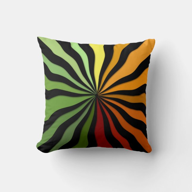 Autumn Sunburst - ZHP Throw Pillow (Front)