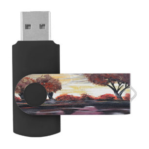 Autumn Sundown Flash Drive