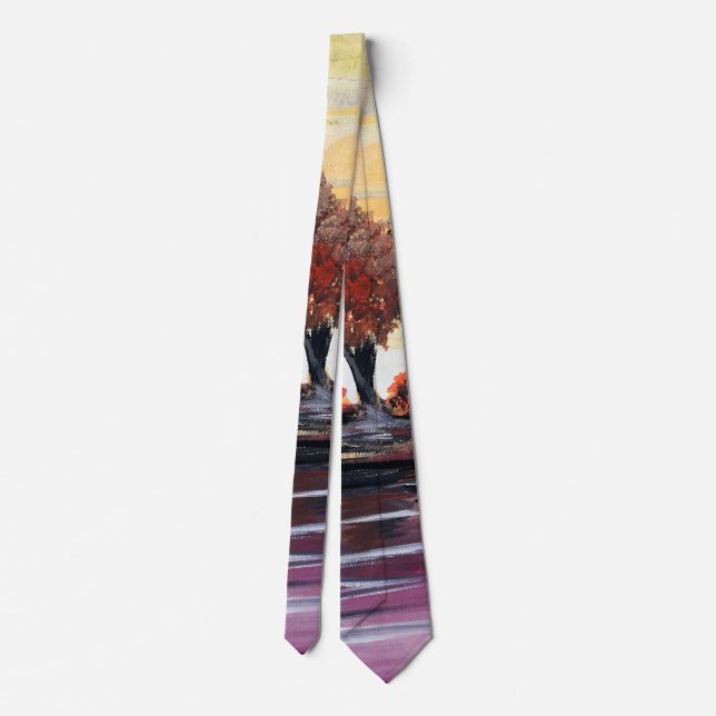 Autumn Sundown Neck Tie (Back)
