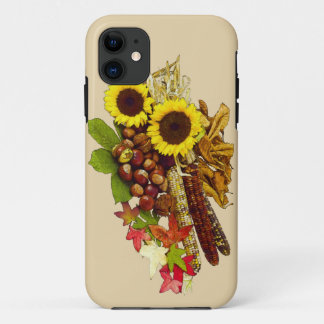 Autumn Sunflower and Corn Bouquet iPhone 11 Case