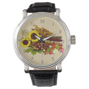 Autumn Sunflower and Corn Bouquet Watch