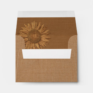 Autumn Sunflower RSVP Envelope