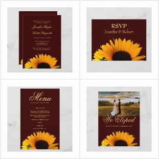 Autumn Sunflower Wedding Collection