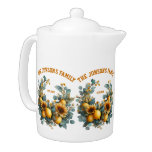 Autumn Sunflowers and Lemons Family Decor Teapot