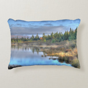 Autumn Sunrise at Moosehead Lake Maine Decorative Pillow
