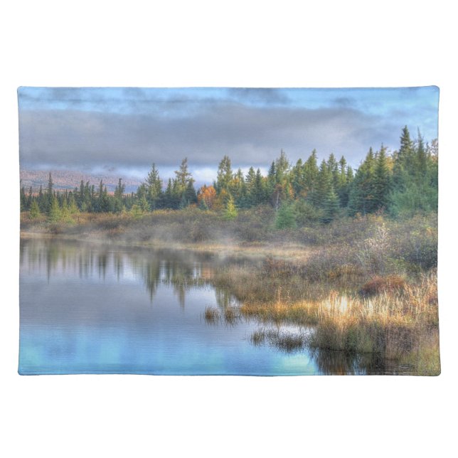 Autumn Sunrise at Moosehead Lake Maine Placemat (Front)