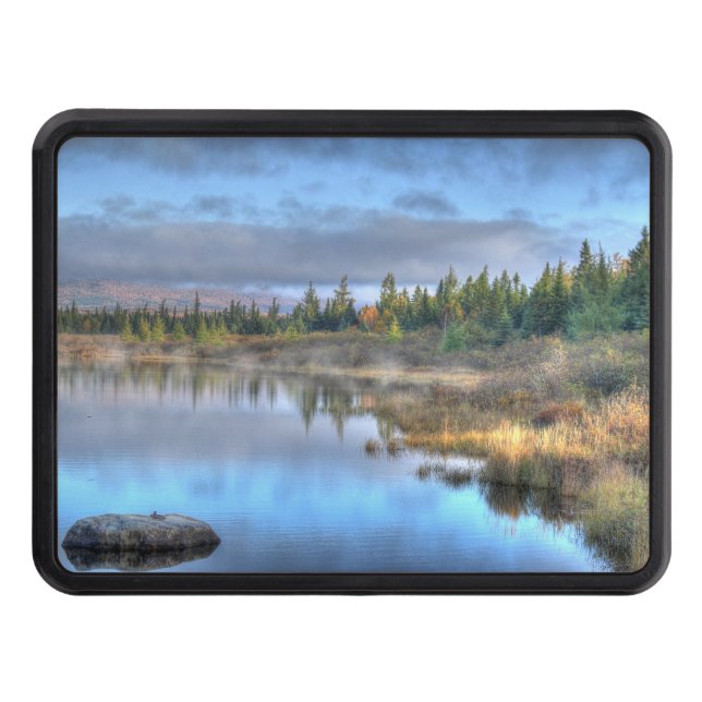 Autumn Sunrise at Moosehead Lake Maine Trailer Hitch Cover (Front)