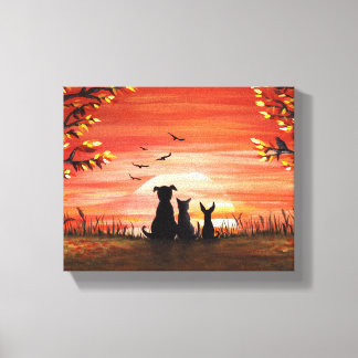 Autumn Sunset Canvas Print