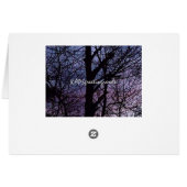 Autumn Sunset Card (Back Horizontal)