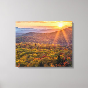 Autumn Sunset from Beacon Heights Canvas Print