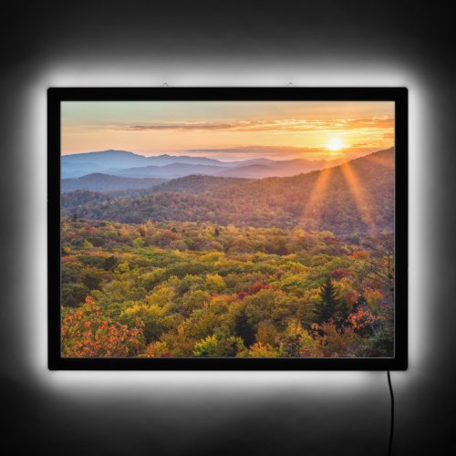 Autumn Sunset from Beacon Heights LED Sign
