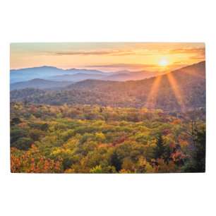 Autumn Sunset from Beacon Heights Metal Print