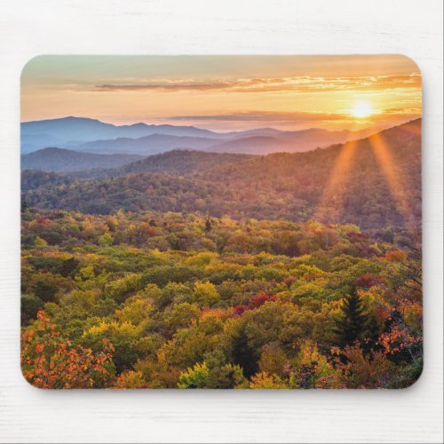 Autumn Sunset from Beacon Heights Mouse Pad