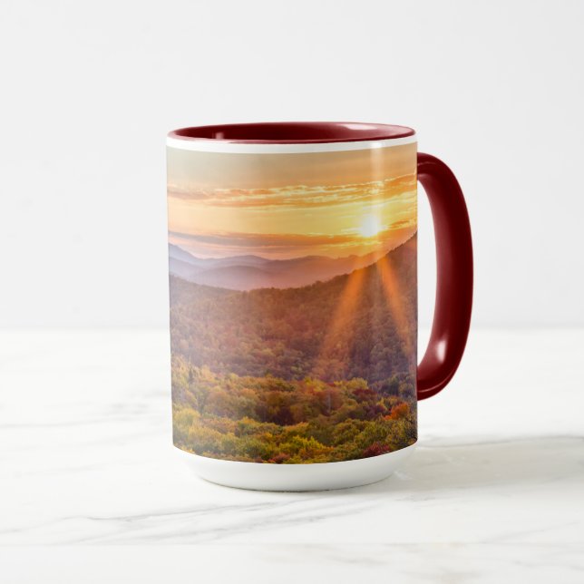 Autumn Sunset from Beacon Heights Mug (Front Right)