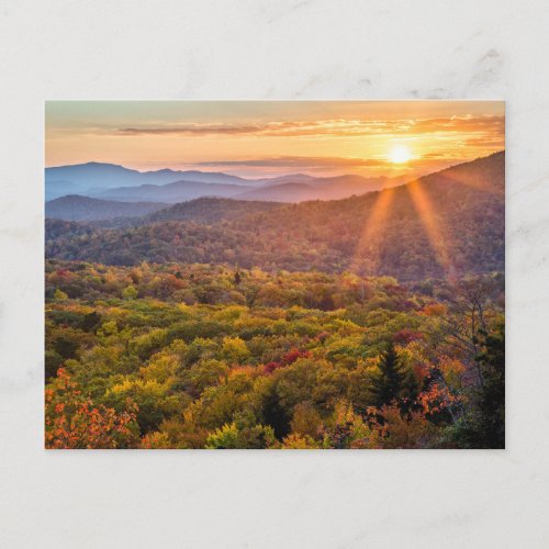 Autumn Sunset from Beacon Heights Postcard