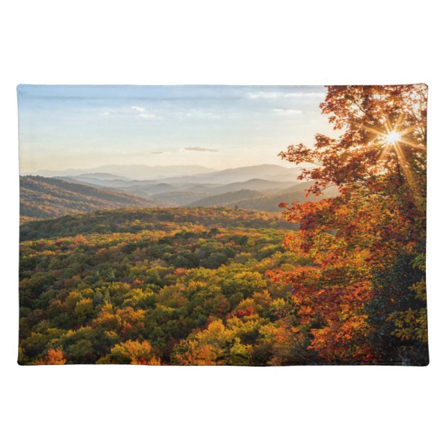 Autumn Sunset | North Carolina Cloth Placemat (Front)