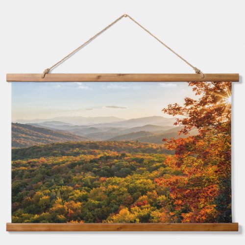 Autumn Sunset  North Carolina Hanging Tapestry