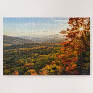 Autumn Sunset North Carolina Jigsaw Puzzle