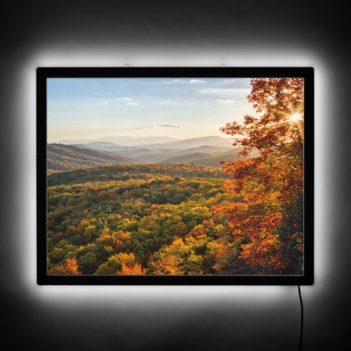 Autumn Sunset  North Carolina LED Sign