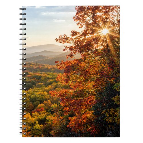 Autumn Sunset  North Carolina Notebook