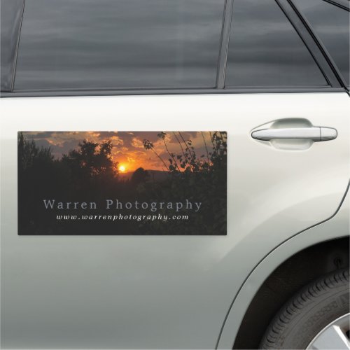 Autumn Sunset Photographer Photography Car Magnet