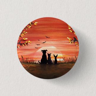 Autumn Sunset Pinback Button