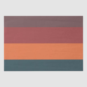 Autumn Sunset Stripes Tissue Paper