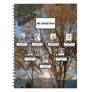 Immediate Family Photo Tree Notebook