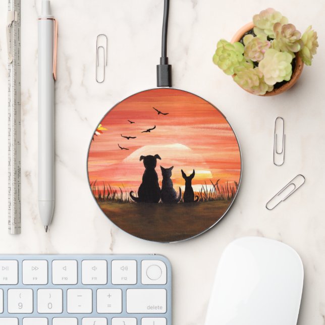 Autumn Sunset Wireless Charger (Desk)