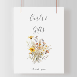 Autumn Sunshine Wildflower Cards and Gifts  Poster