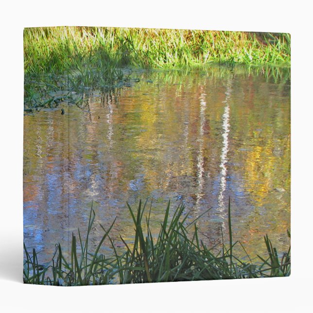 Autumn Swamp Reflections 3 Ring Binder (Front/Spine)