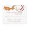 Autumn Swirl Golden Leaf Wedding Reply