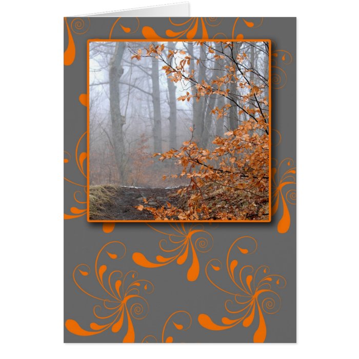 autumn swirls cards