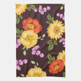 Autumn Symphony - Floral Design Kitchen Towel
