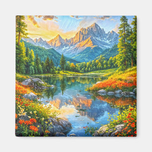 Autumn Symphony. Floral Harmony of Nature. Magnet