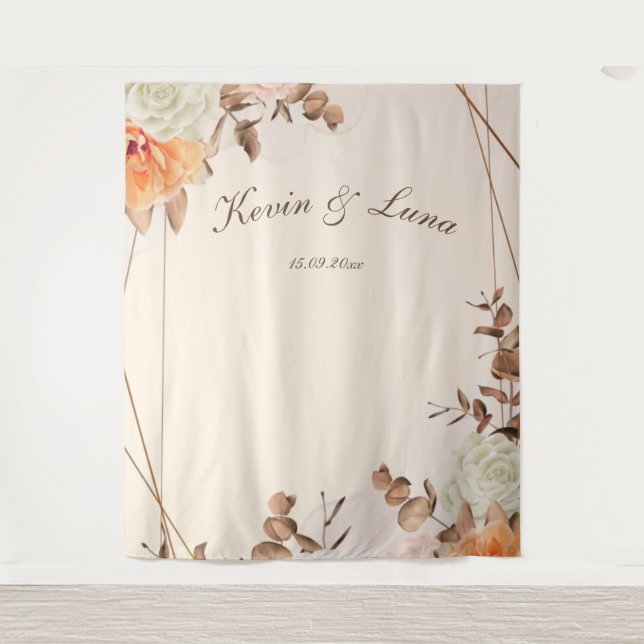 Autumn Symphony Wedding Photo Backdrop (Front)