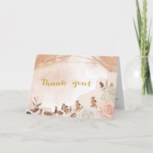 Autumn Symphony Wedding Thank You Card