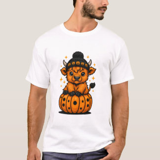 Autumn Tabby Cat with Pumpkin Sweater Fall Cute