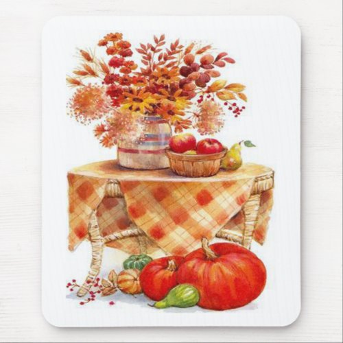 Autumn Table Mouse Pad