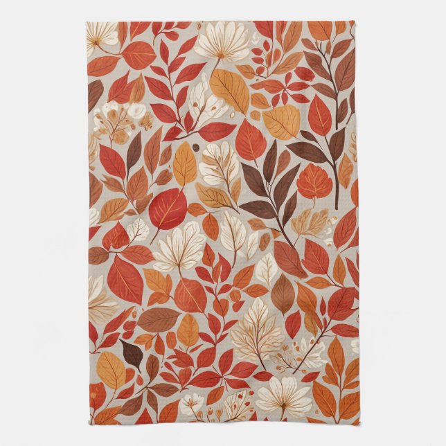 Autumn Tapestry Kitchen Towel (Vertical)