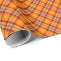 Autumn Tartan Rustic Country Wrapping Paper