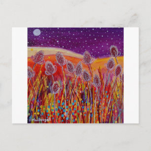 Autumn Teasels Postcard