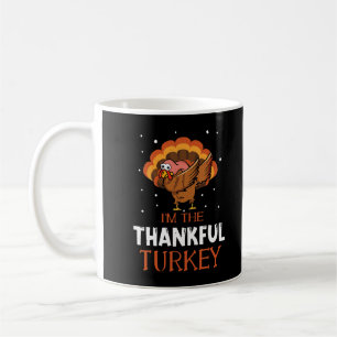 Autumn Thankful Turkey Dab Dabbing Happy Thanksgiv Coffee Mug