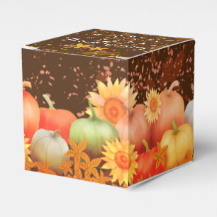 Autumn Thanksgiving Brown Favor Boxes