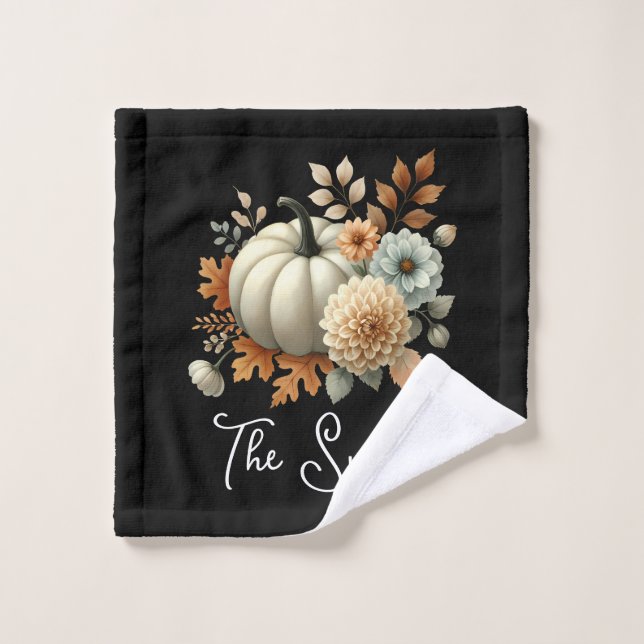 Autumn Thanksgiving Cooking Crew | Fall Holiiday Wash Cloth (Wash Cloth)